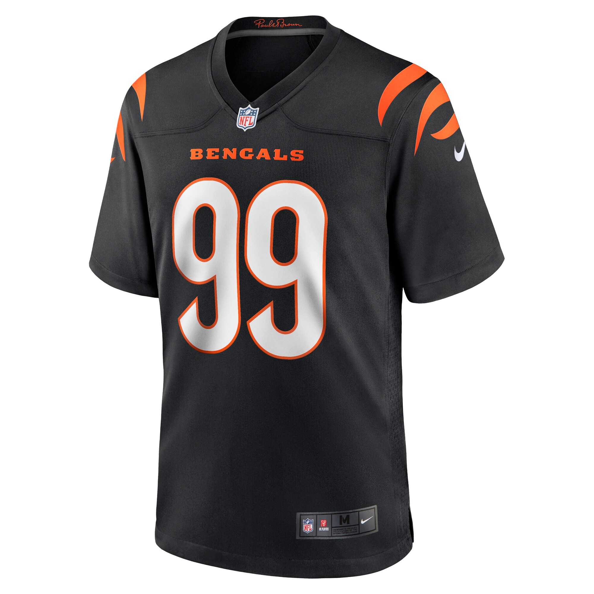 Myles Murphy Cincinnati Bengals 2023 NFL Draft First Round Pick Game Jersey - Black