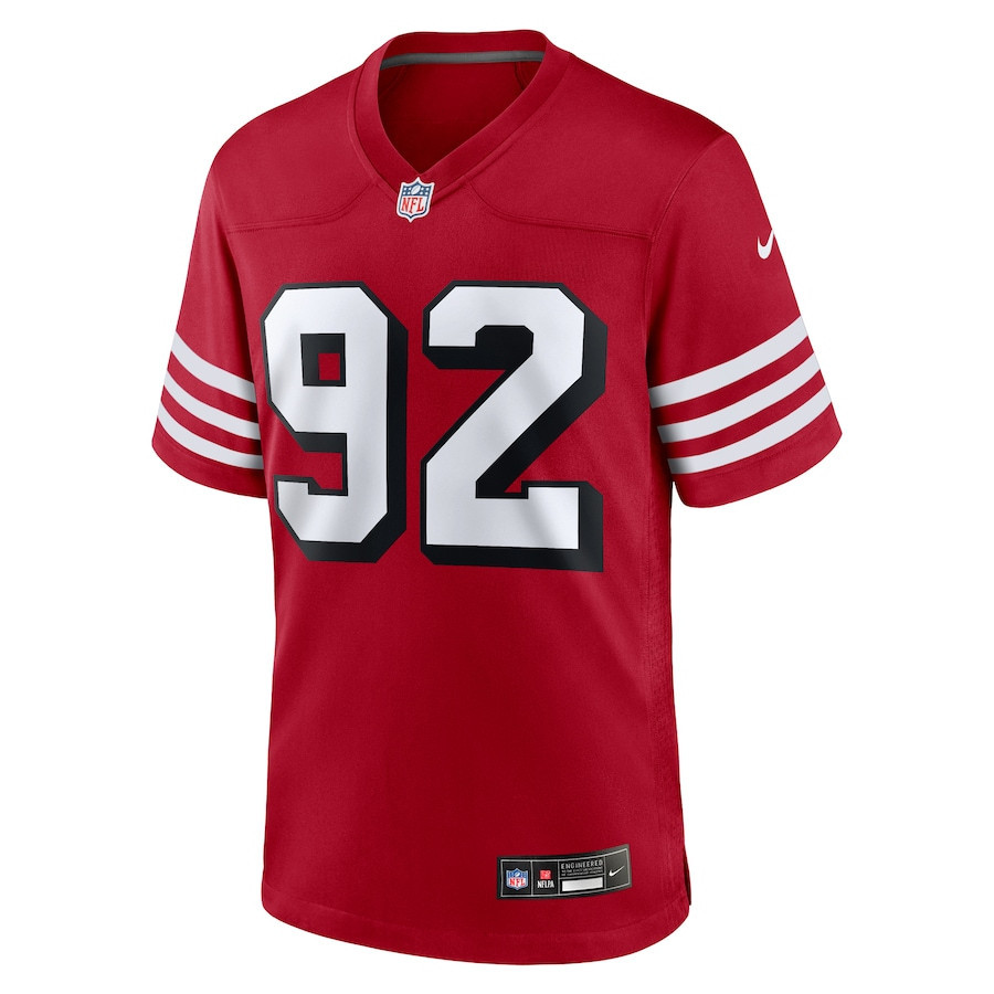 Chase Young 92 San Francisco 49ers Alternate Game Men Jersey - Scarlet