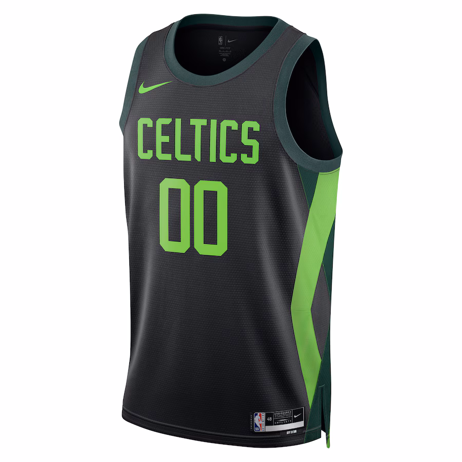 Boston Celtics Nike Unisex 2024/25 Custom Swingman Jersey - City Edition - Black