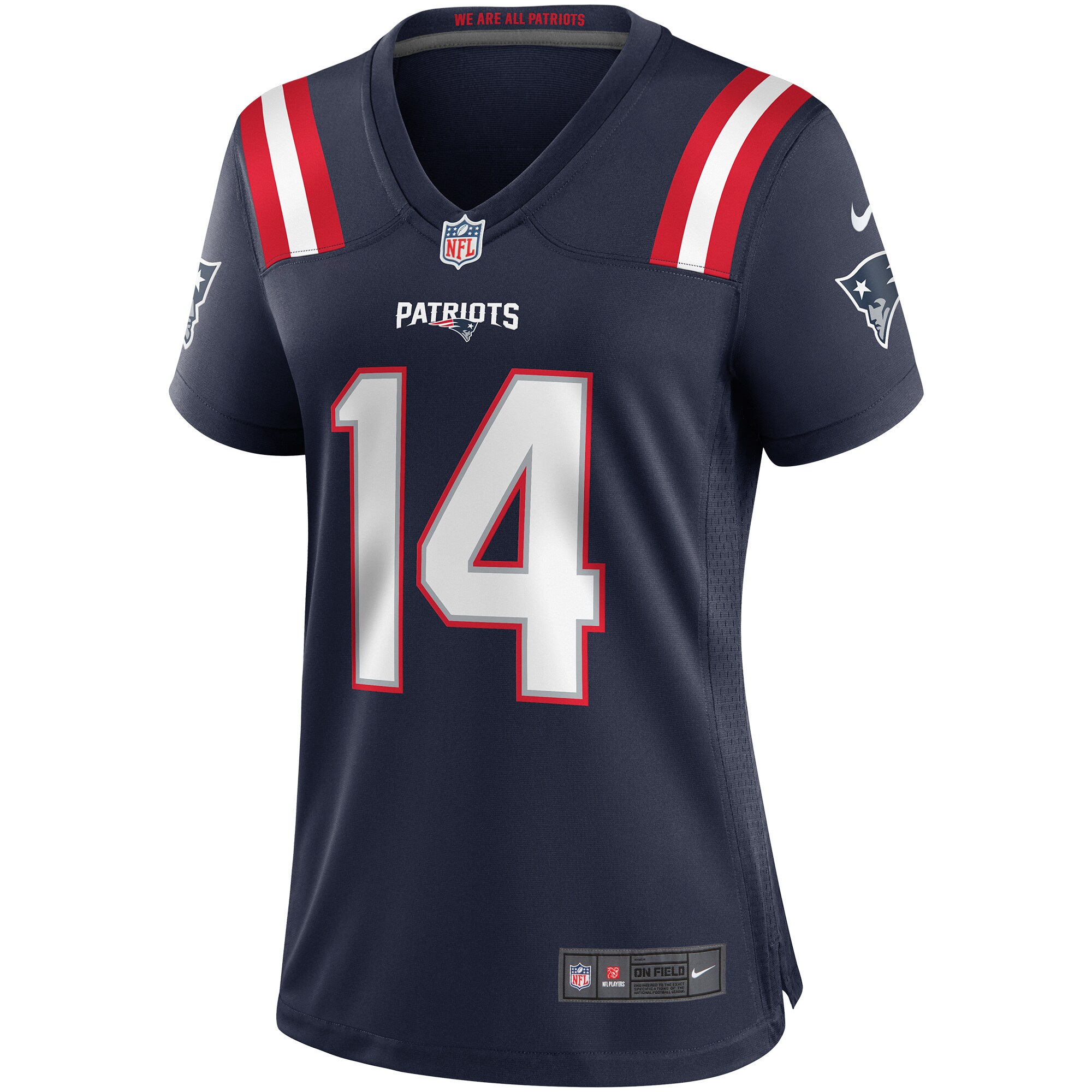 Steve Grogan New England Patriots Women's Game Retired Player Jersey - Navy