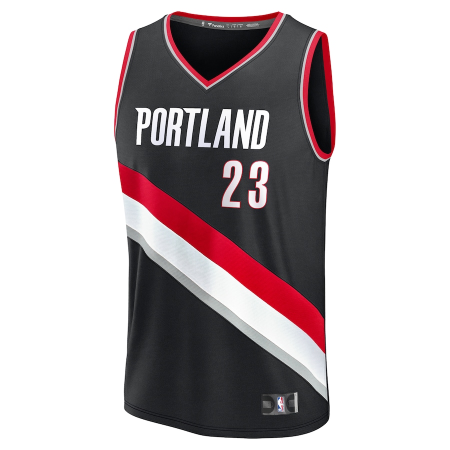 Donovan Clingan Portland Trail Blazers Fanatics 2024 NBA Draft Fast Break Player Jersey - Icon Edition - Black