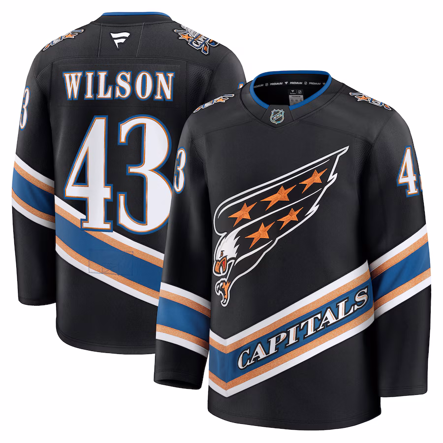 Tom Wilson Washington Capitals Fanatics Alternate 50th Anniversary Premium Jersey - Black