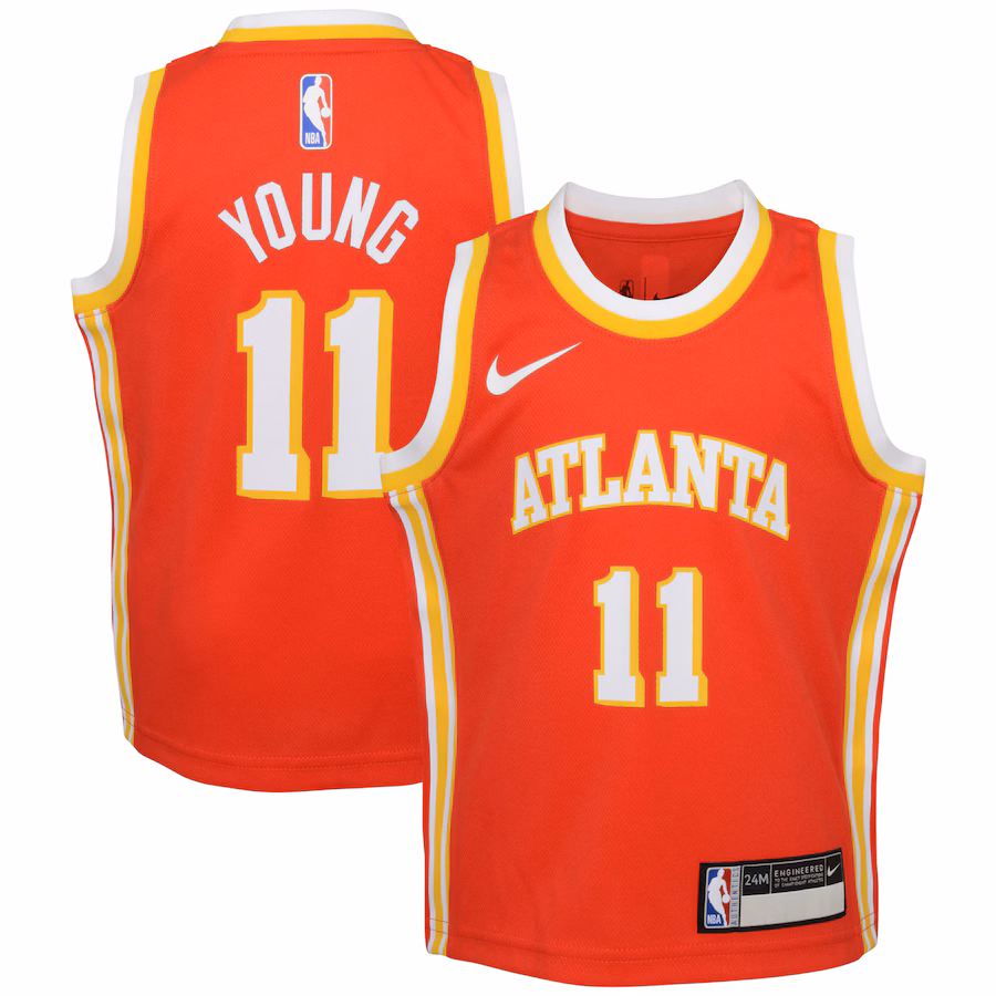 Infant Atlanta Hawks Trae Young Nike Red Swingman Player Jersey - Icon Edition