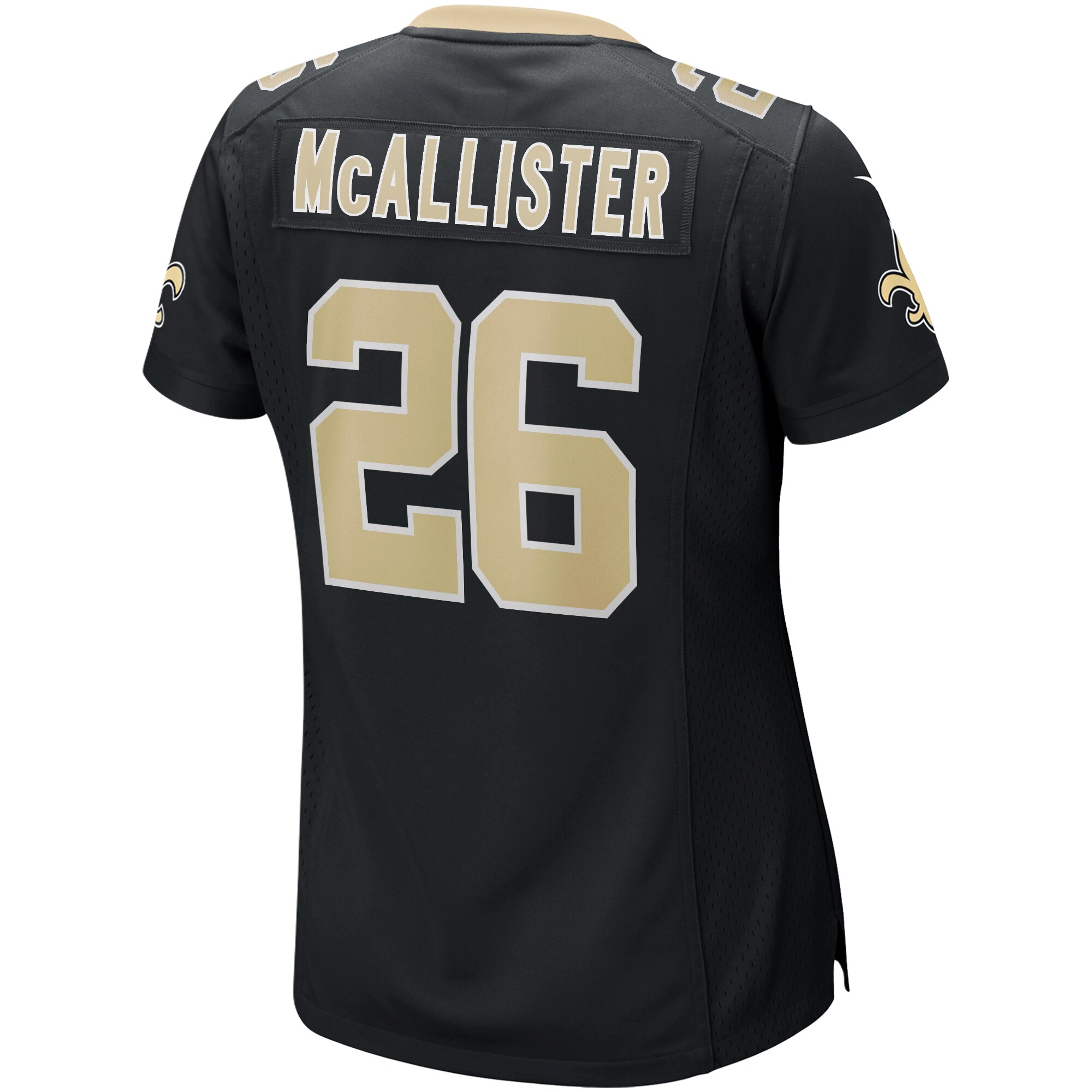Deuce McAllister New Orleans Saints Women's Game Retired Player Jersey - Black