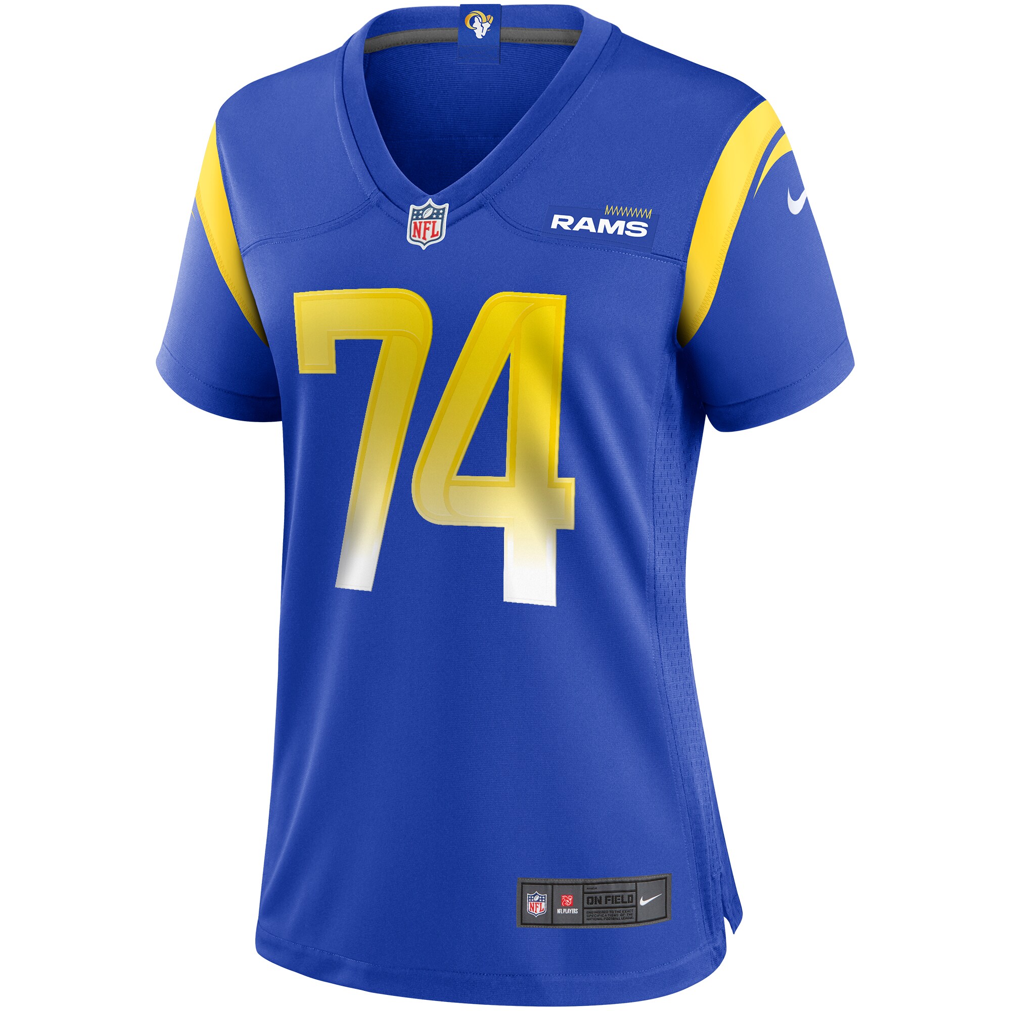 Merlin Olsen Los Angeles Rams Women's Game Retired Player Jersey - Royal