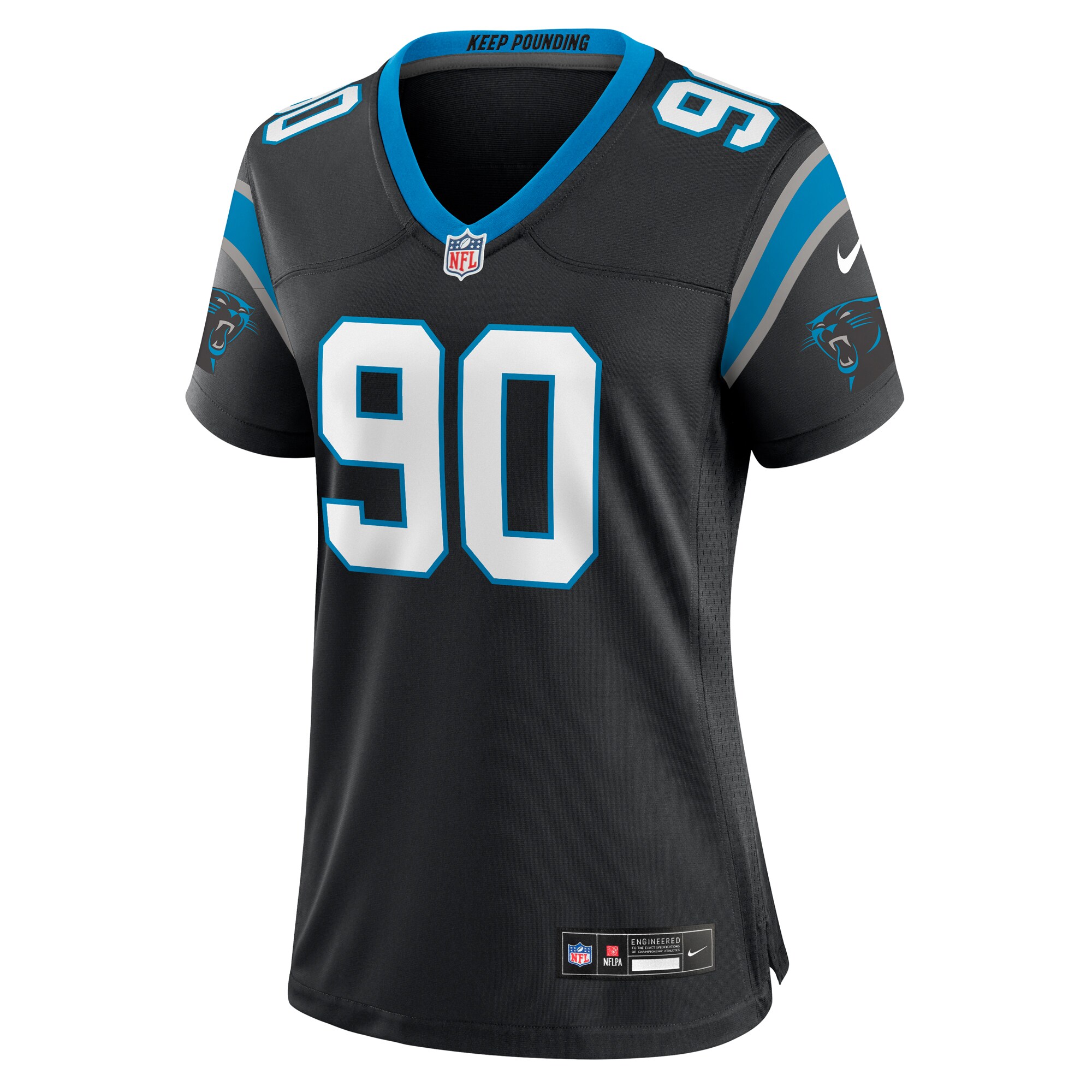 Julius Peppers Carolina Panthers Women's Retired Player Game Jersey - Black