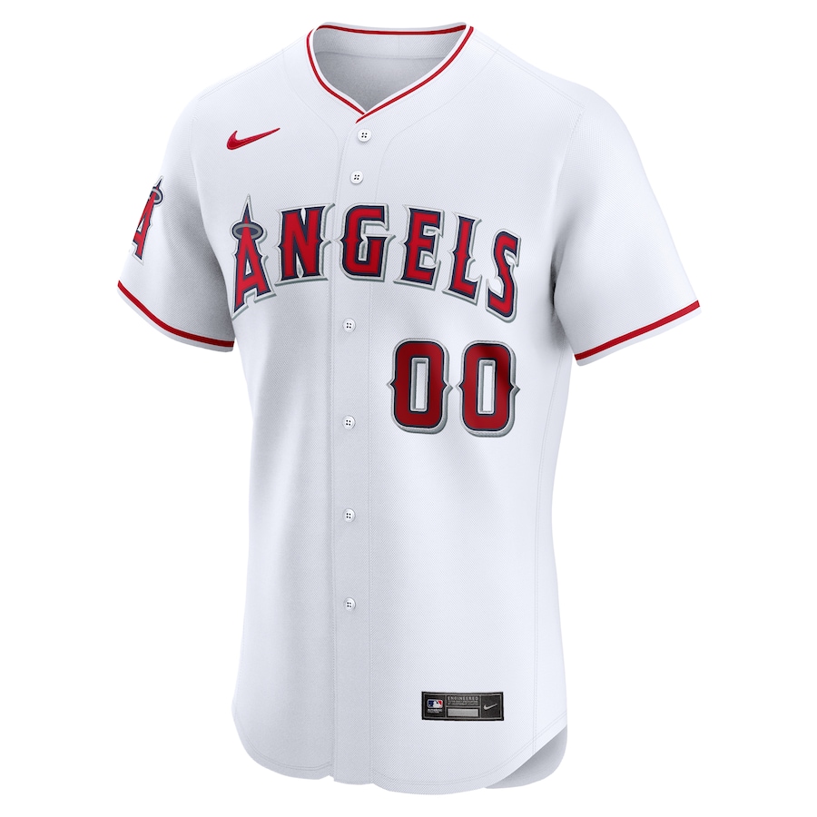Men's Los Angeles Angels White Home Elite Pick-A-Player Retired Roster Jersey