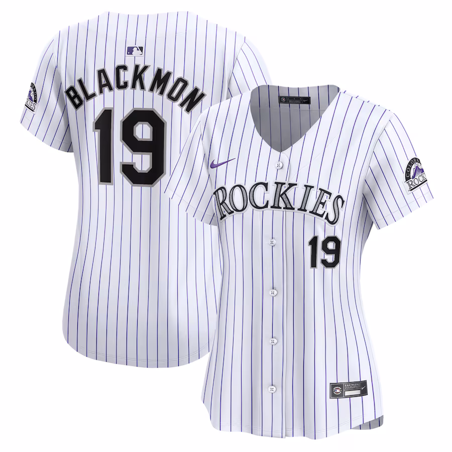 Youth Colorado Rockies Charlie Blackmon Nike White Home Limited Player Jersey