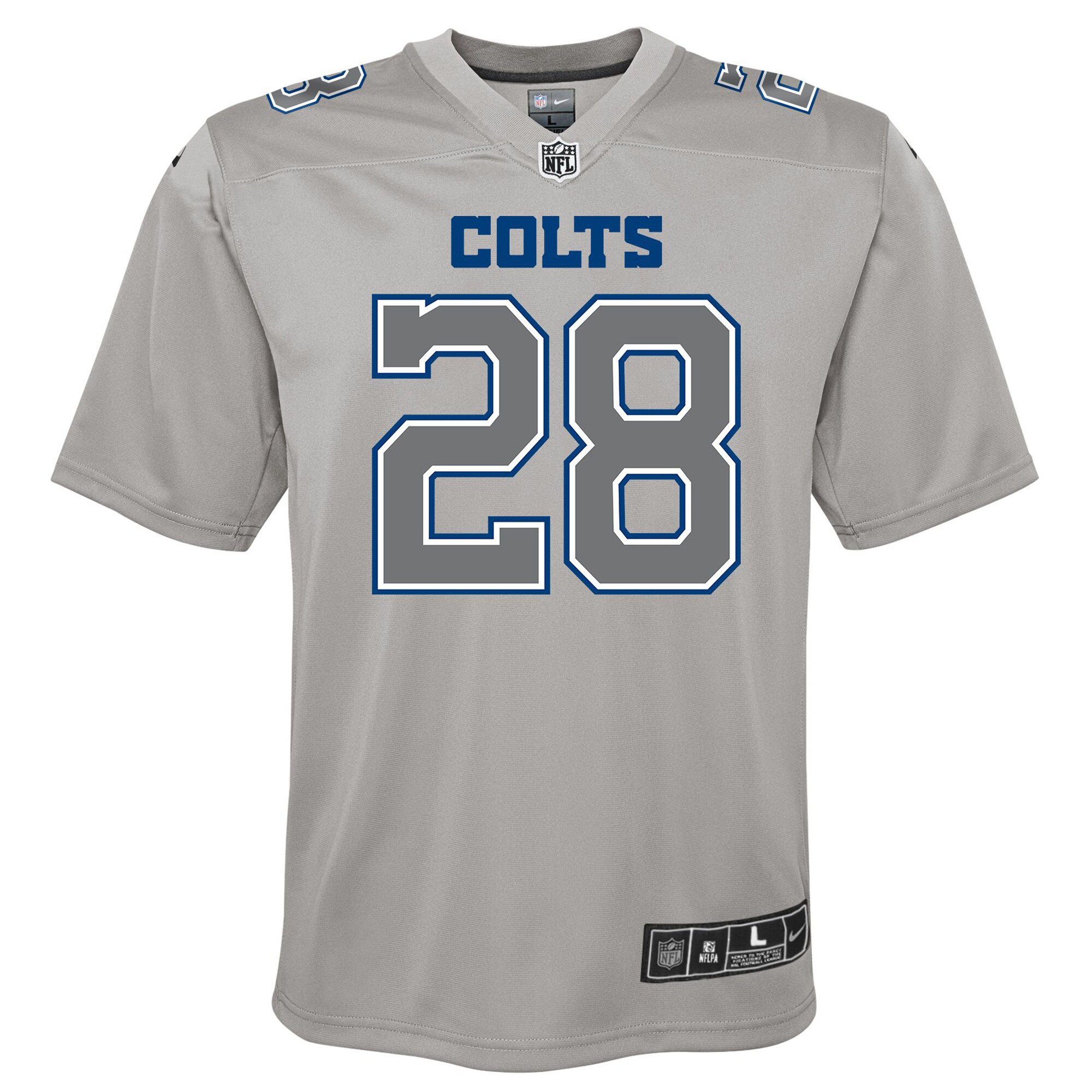 Jonathan Taylor Indianapolis Colts Youth Atmosphere Game Jersey - Gray