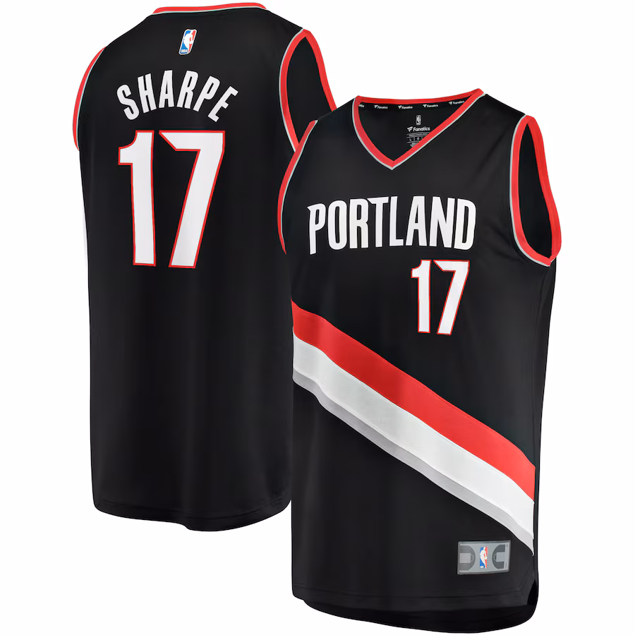 Shaedon Sharpe Portland Trail Blazers Fanatics Fast Break Replica Player Jersey - Icon Edition - Black
