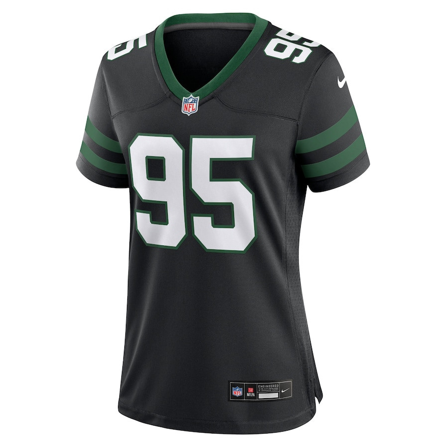 Quinnen Williams 95 New York Jets Alternate Game Women Jersey - Legacy Black
