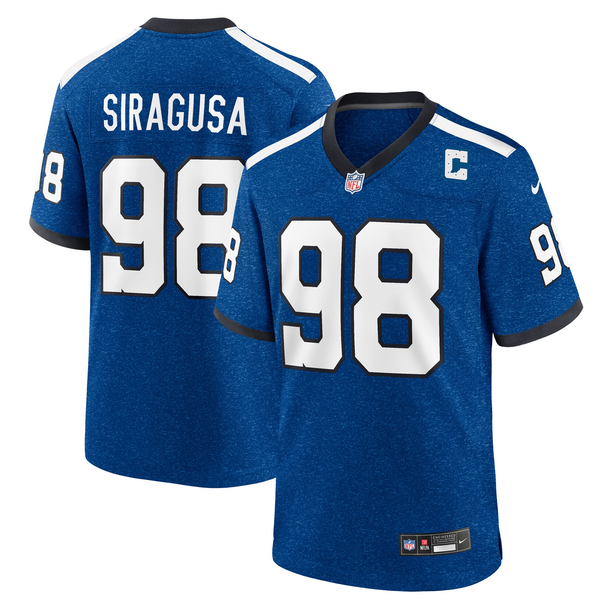 Tony Siragusa Indianapolis Colts Indiana Nights Alternate Game Jersey - Royal