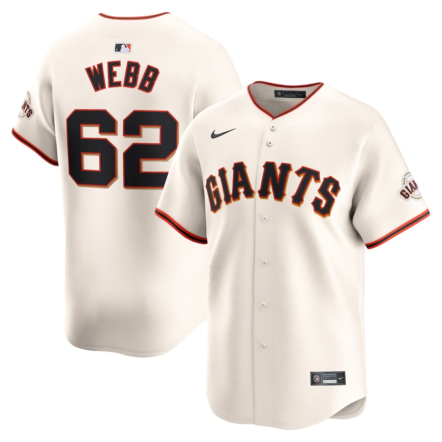 Men's San Francisco Giants Logan Webb Cream Home Limited Player Jersey