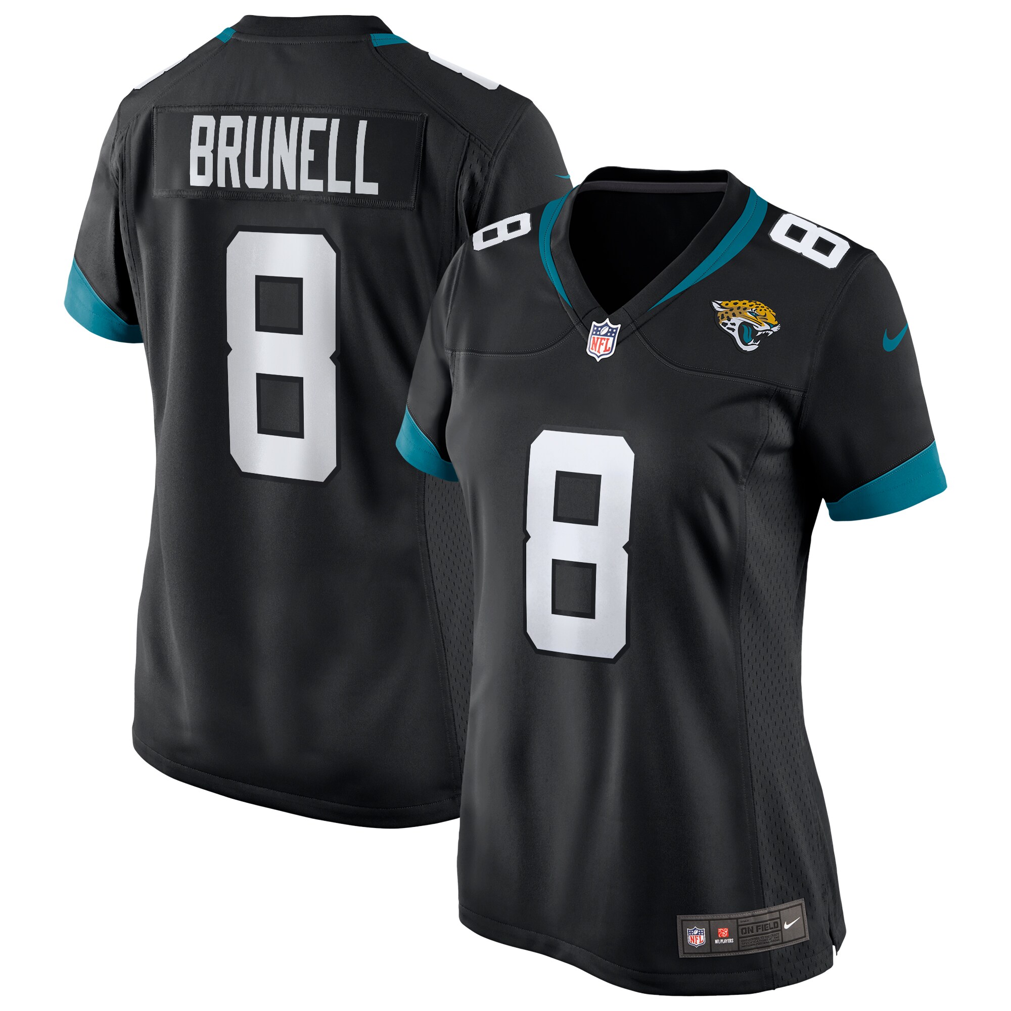 Mark Brunell Jacksonville Jaguars Women's Game Retired Player Jersey - Black