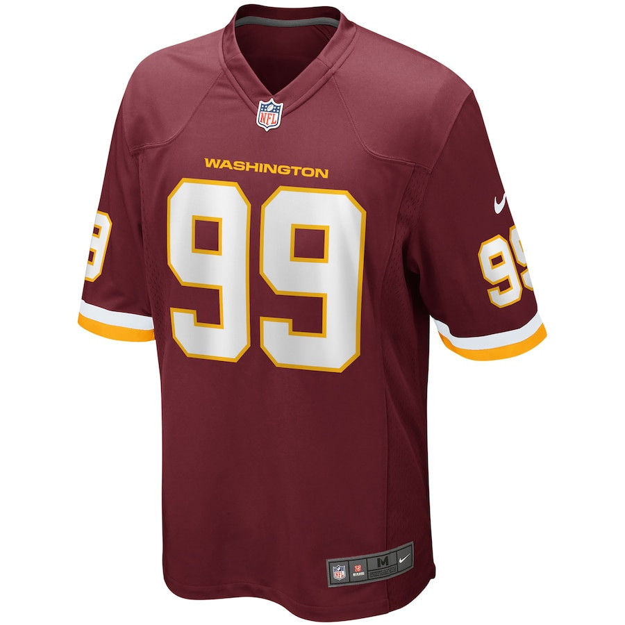 Chase Young 99 Washington Commanders Football Team Men Game Jersey - Burgundy