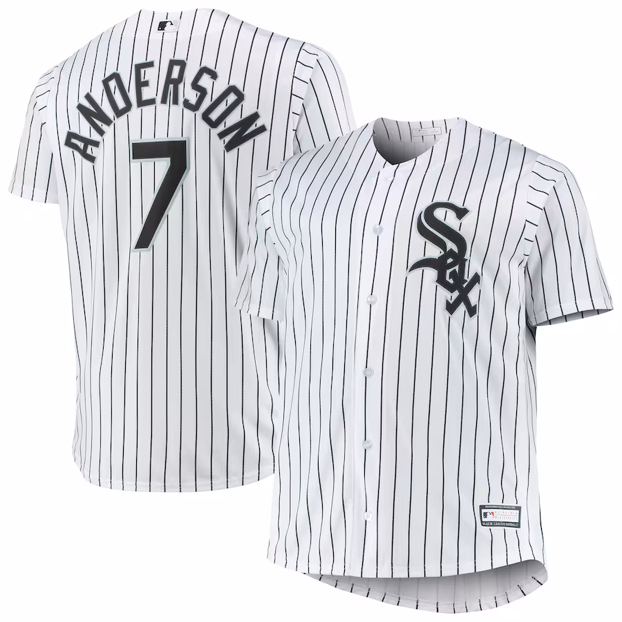 Youth Chicago White Sox Tim Anderson White Big & Tall Replica Player Jersey