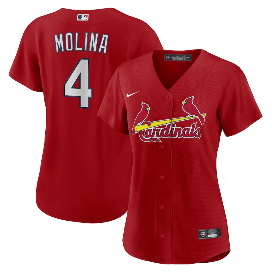 Youth St. Louis Cardinals Yadier Molina Nike Red Alternate Replica Player Jersey