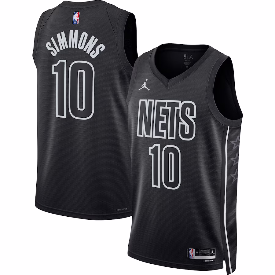 Unisex Brooklyn Nets Ben Simmons Jordan Brand Black Swingman Jersey - Statement Edition