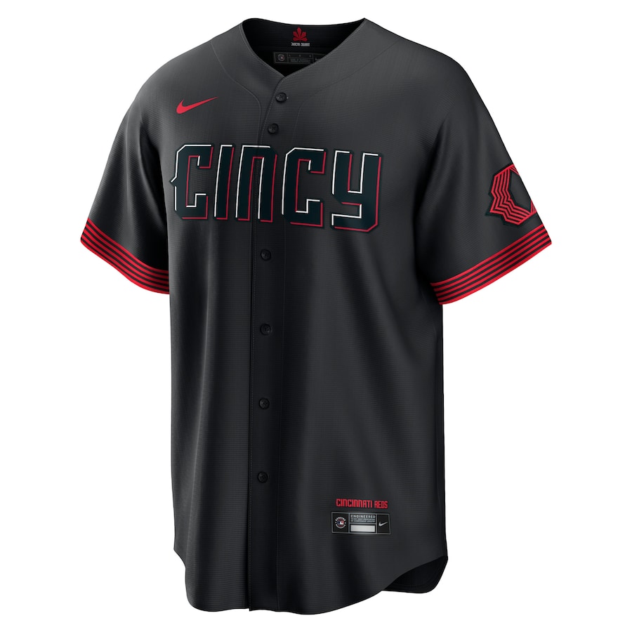 Men's Cincinnati Reds Joey Votto Black City Connect Replica Player Jersey