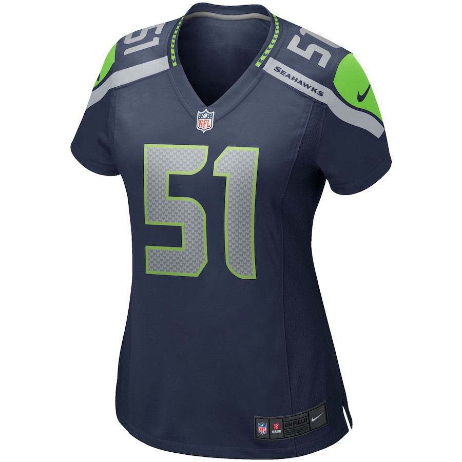 Lofa Tatupu 51 Seattle Seahawks Women Game Retired Jersey - College Navy