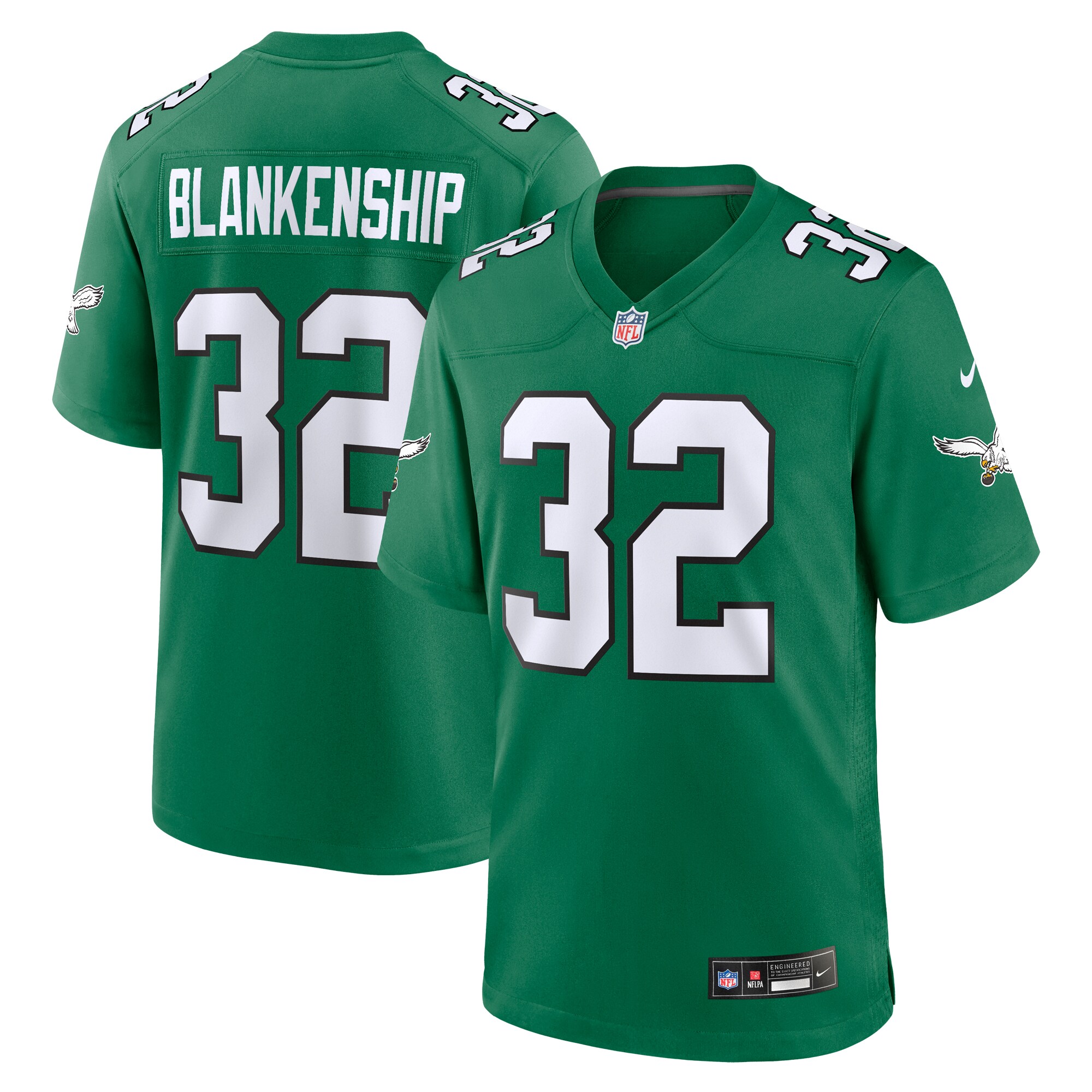 Reed Blankenship Philadelphia Eagles Alternate Game Jersey - Kelly Green