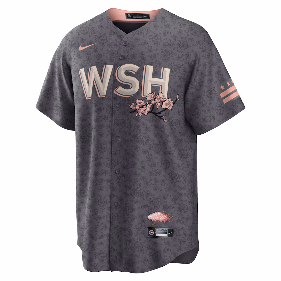 Youth Washington Nationals Stephen Strasburg Nike Charcoal City Connect Replica Player Jersey