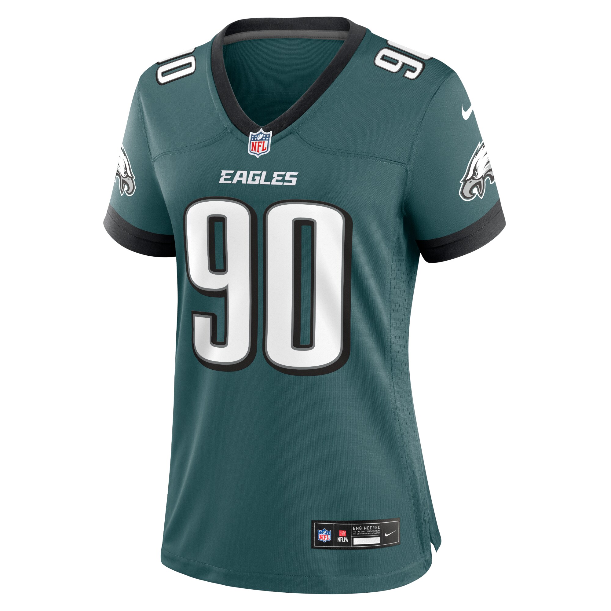 Jordan Davis Philadelphia Eagles Women's Team Game Jersey - Midnight Green