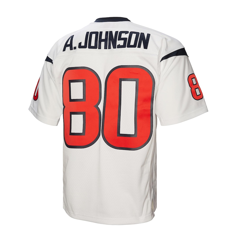 Men's Houston Texans Andre Johnson Mitchell & Ness White Legacy Replica Jersey