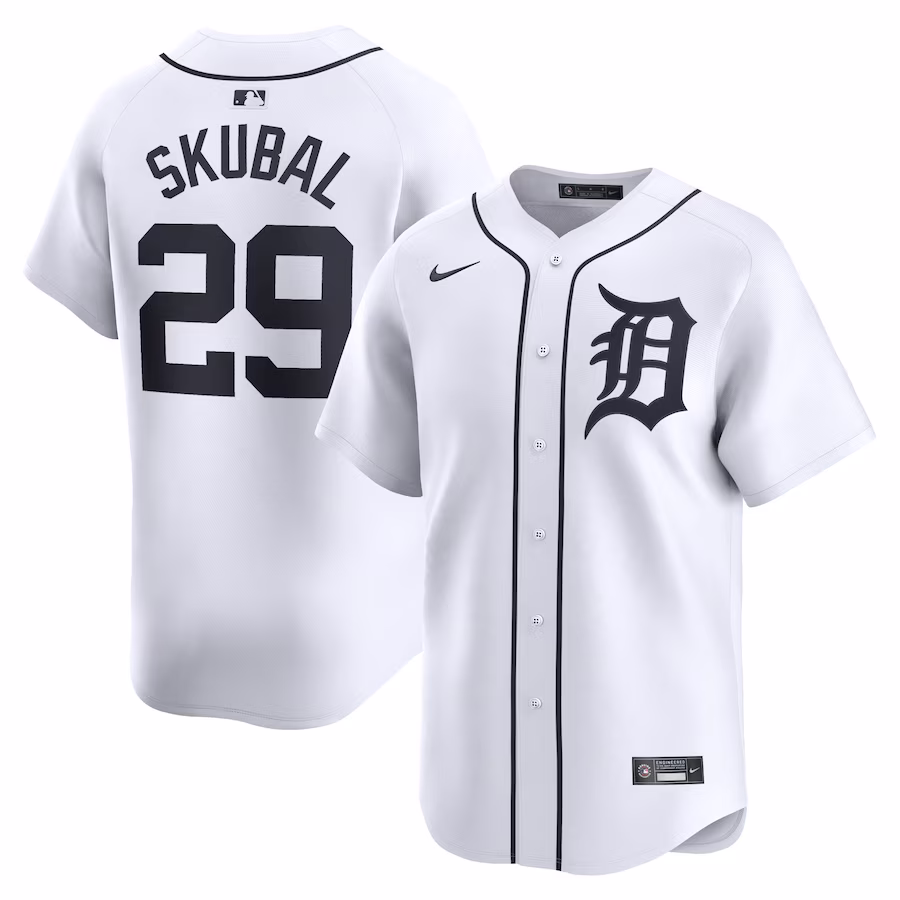 Youth Detroit Tigers Tarik Skubal Nike White Home Limited Player Jersey