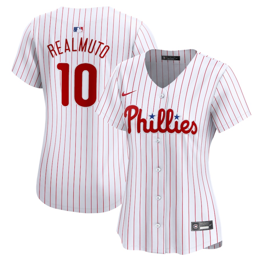 Women's Philadelphia Phillies J.T. Realmuto White Home Limited Player Jersey