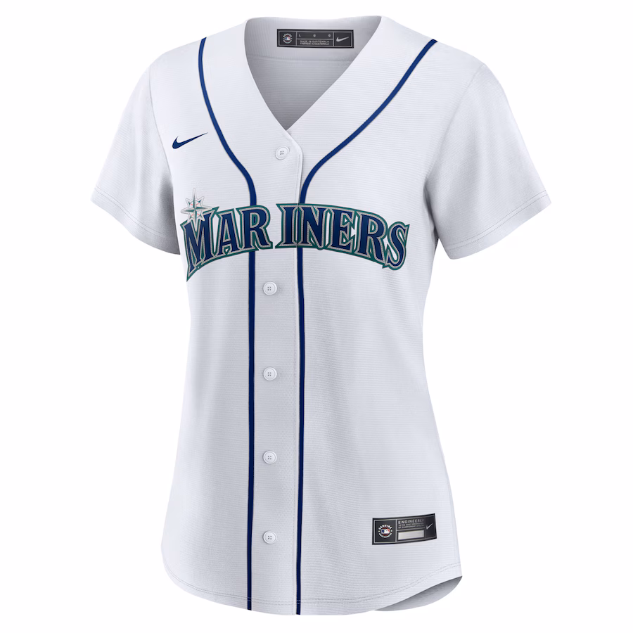 Youth Seattle Mariners Julio Rodriguez Nike White Home Replica Player Jersey