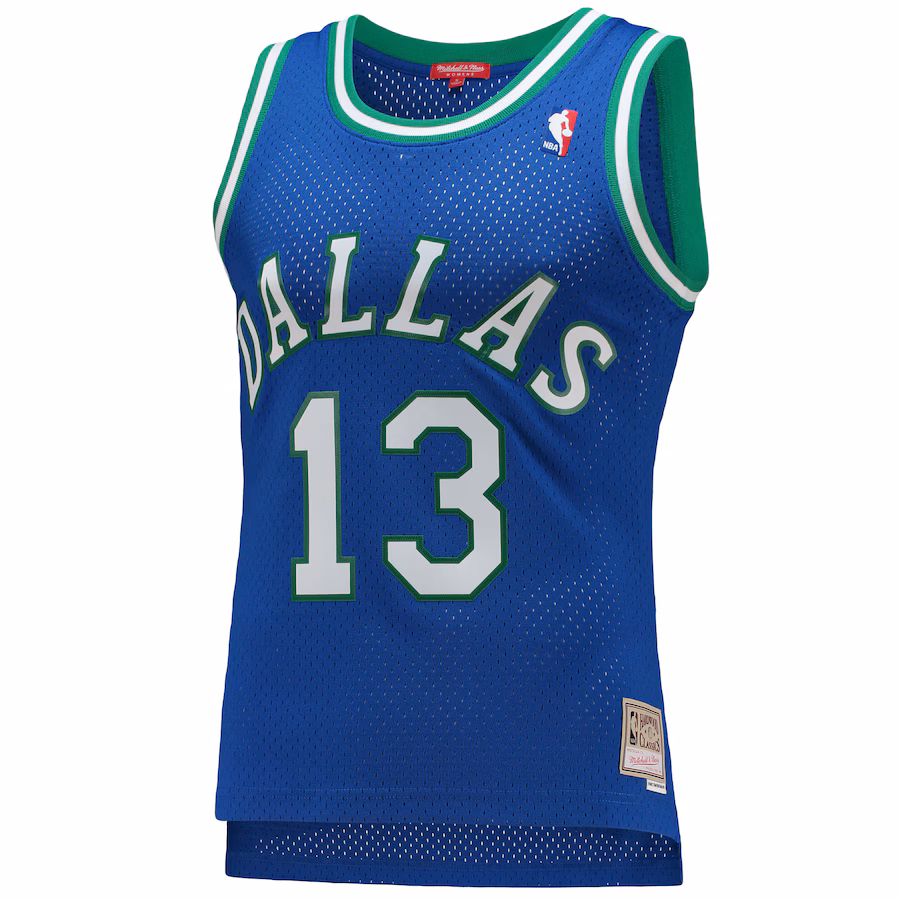 Women's Dallas Mavericks Steve Nash Mitchell & Ness Blue 1998-99 Hardwood Classics Swingman Jersey
