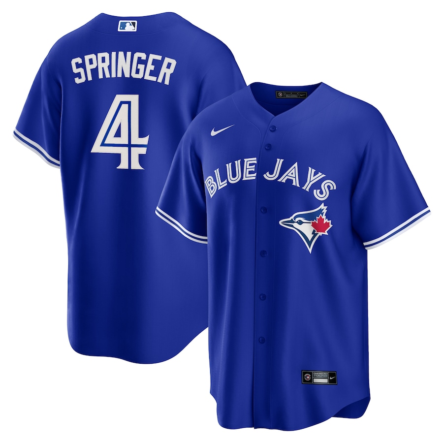 Men's Toronto Blue Jays George Springer Royal Alternate Replica Player Jersey