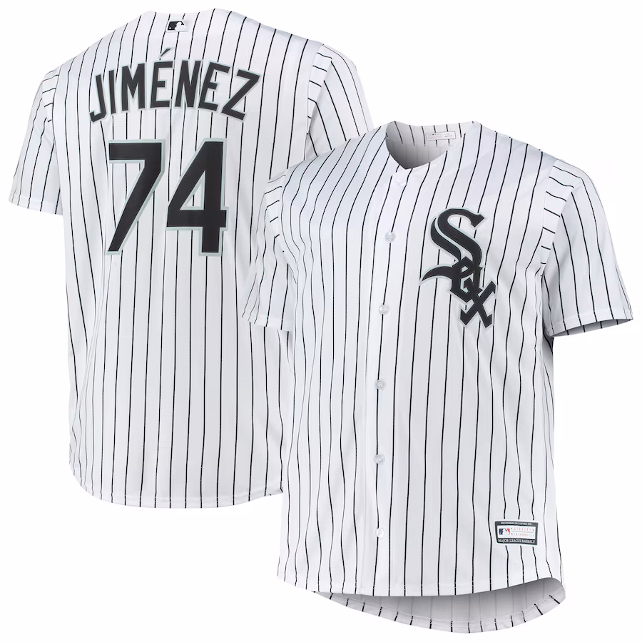 Youth Chicago White Sox Eloy Jimenez White Big & Tall Replica Player Jersey
