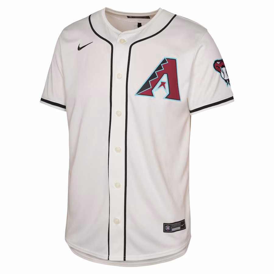 Youth Arizona Diamondbacks Corbin Carroll Nike White Home Limited Player Jersey