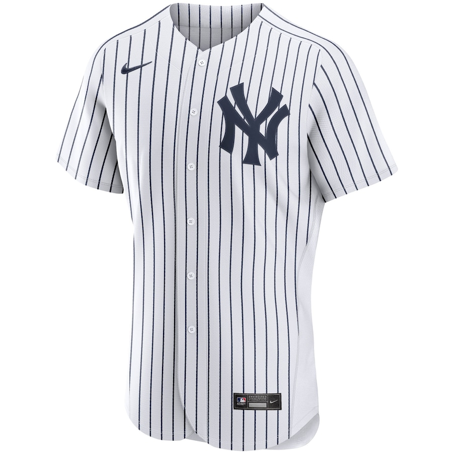 Men's New York Yankees Giancarlo Stanton White Home Authentic Player Jersey