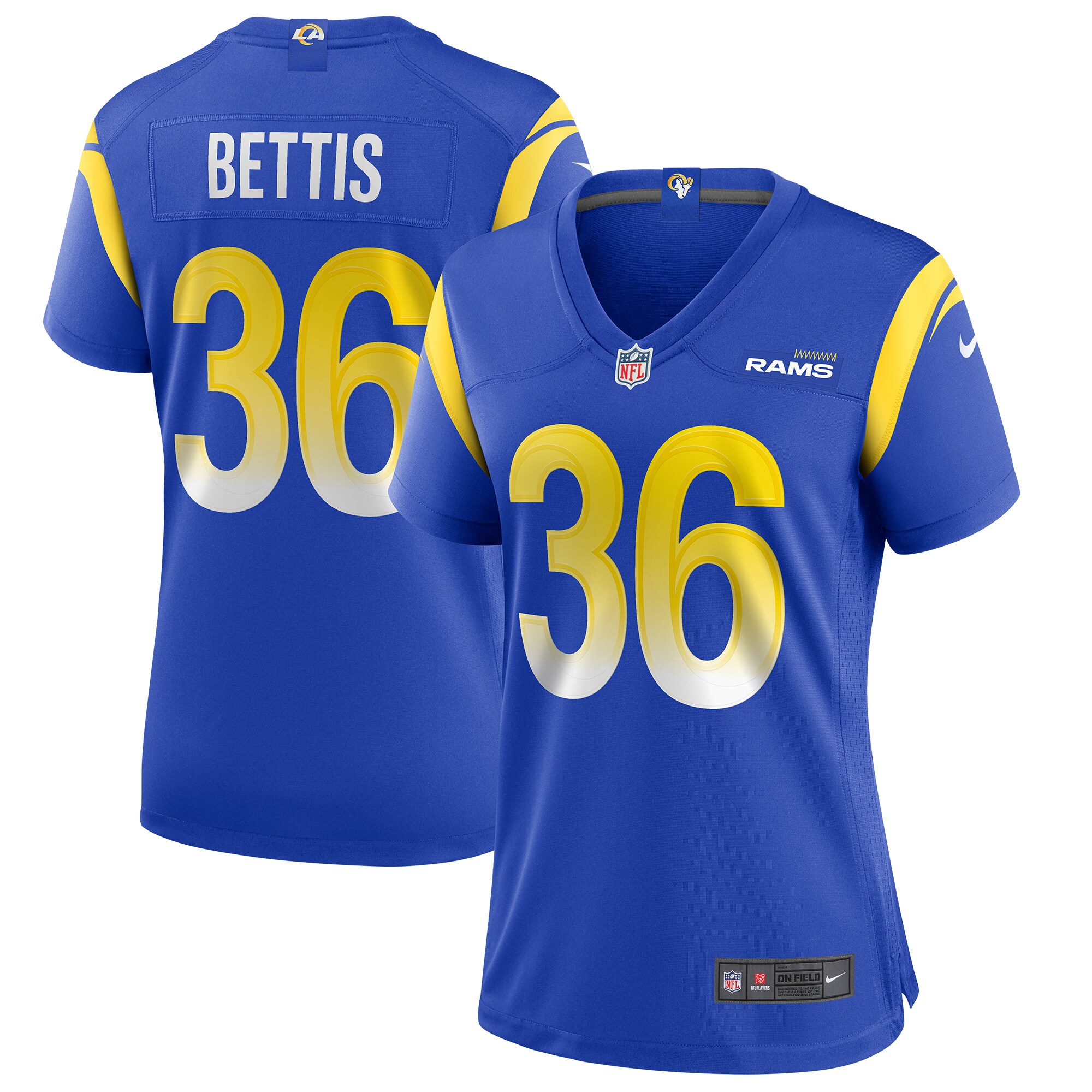 Jerome Bettis Los Angeles Rams Women's Game Retired Player Jersey - Royal