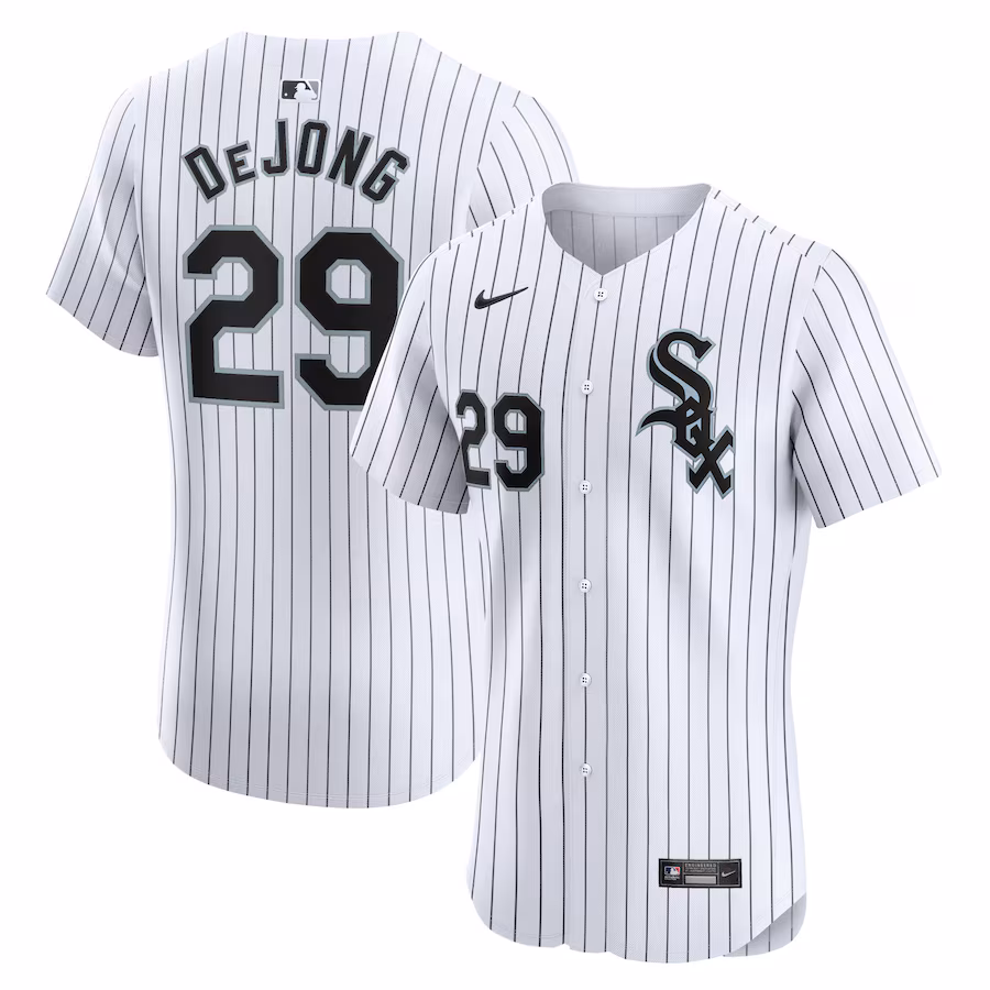 Youth Chicago White Sox Paul DeJong Nike White Home Elite Player Jersey