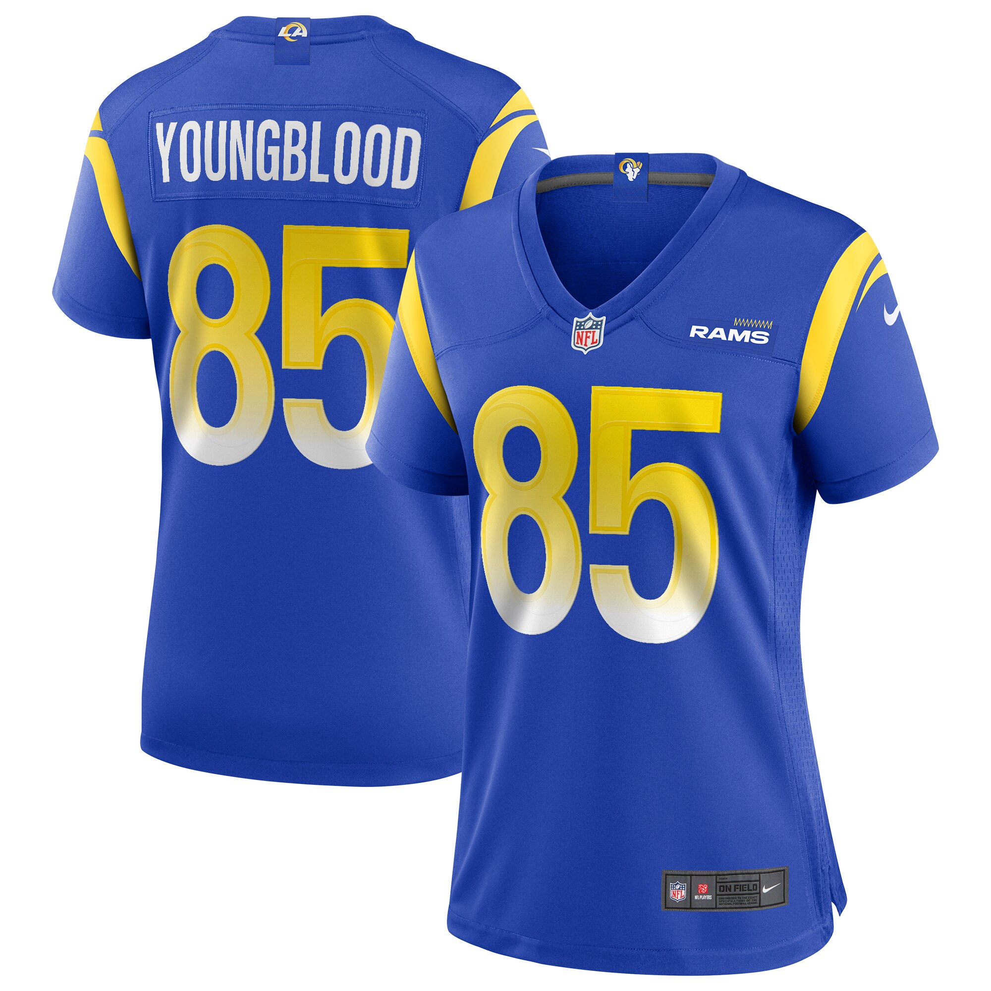 Jack Youngblood Los Angeles Rams Women's Game Retired Player Jersey - Royal