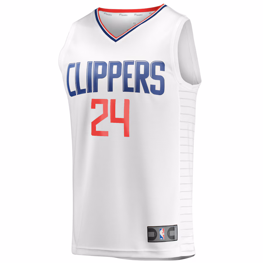 Norman Powell LA Clippers Fanatics Fast Break Player Jersey - Association Edition - White