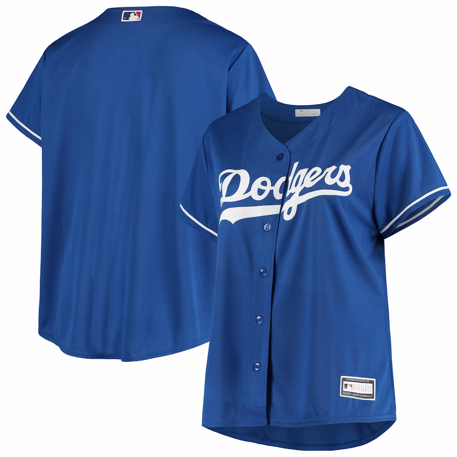 Youth Los Angeles Dodgers Royal Plus Size Sanitized Replica Team Jersey