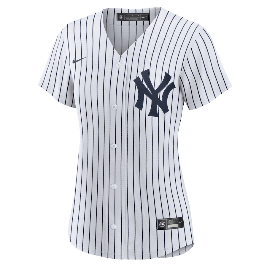 Women's New York Yankees Derek Jeter White/Navy Home Replica Player Jersey