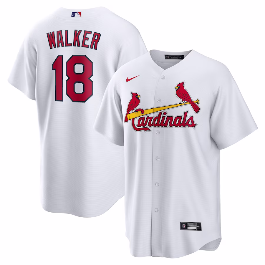 Youth St. Louis Cardinals Jordan Walker Nike White Home Official Replica Player Jersey