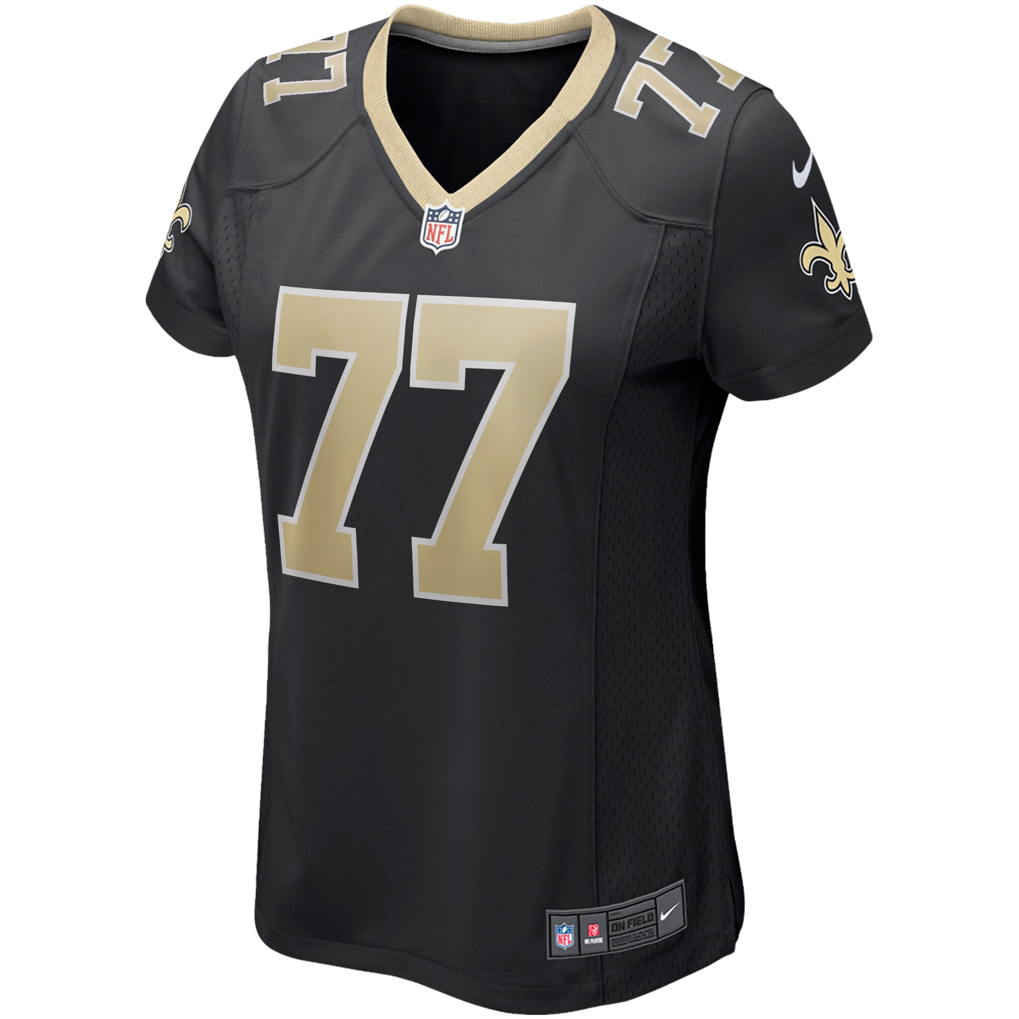 Willie Roaf New Orleans Saints Women's Game Retired Player Jersey - Black