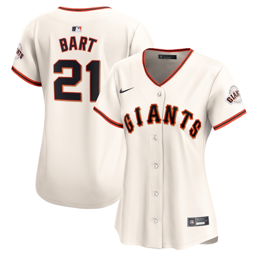 Women's San Francisco Giants Joey Bart Cream Home Limited Player Jersey