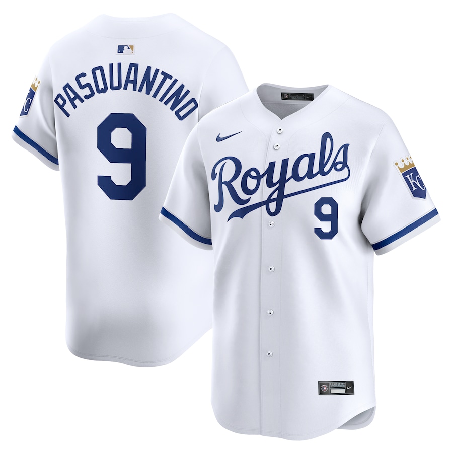 Men's Kansas City Royals Vinnie Pasquantino White Home Limited Player Jersey