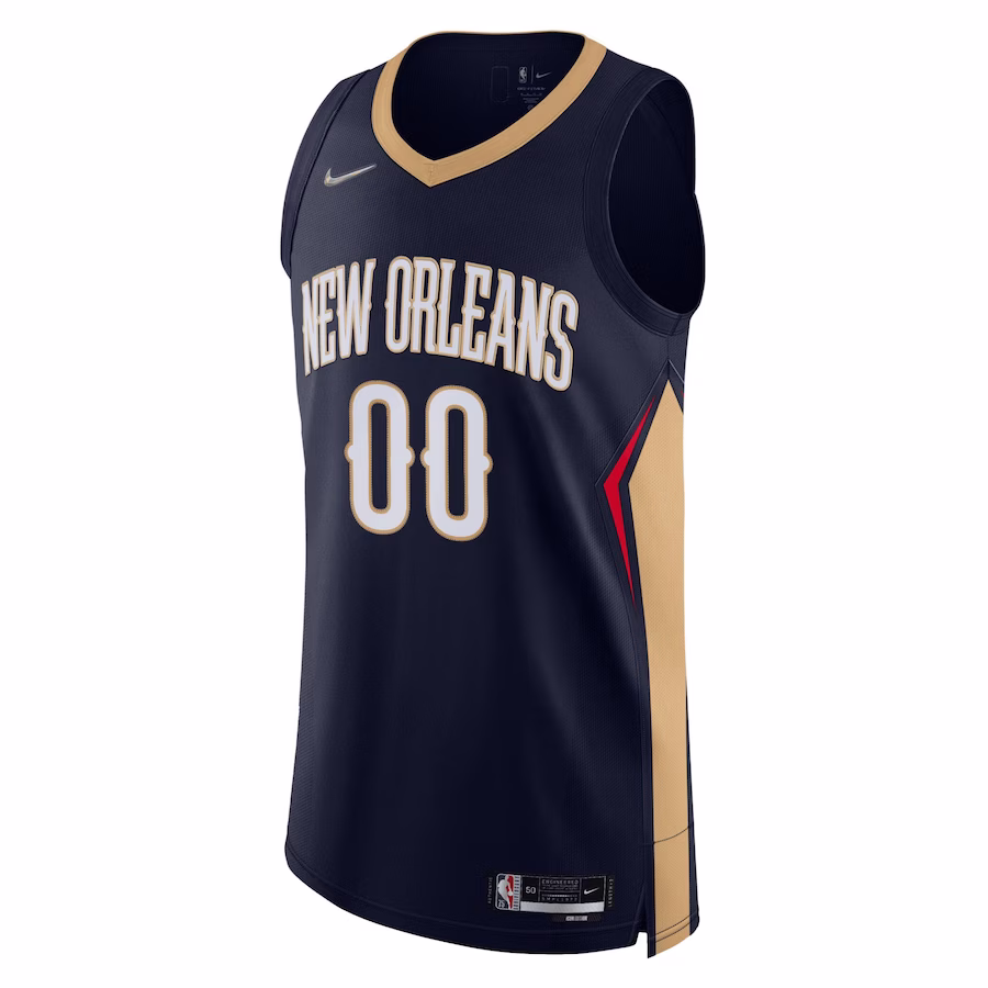 Men's New Orleans Pelicans Nike Navy 2021/22 Diamond Authentic Custom Jersey - Icon Edition