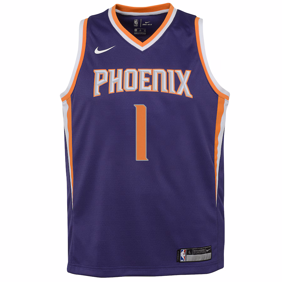 Youth Phoenix Suns Devin Booker Nike Purple Swingman Jersey - Icon Edition