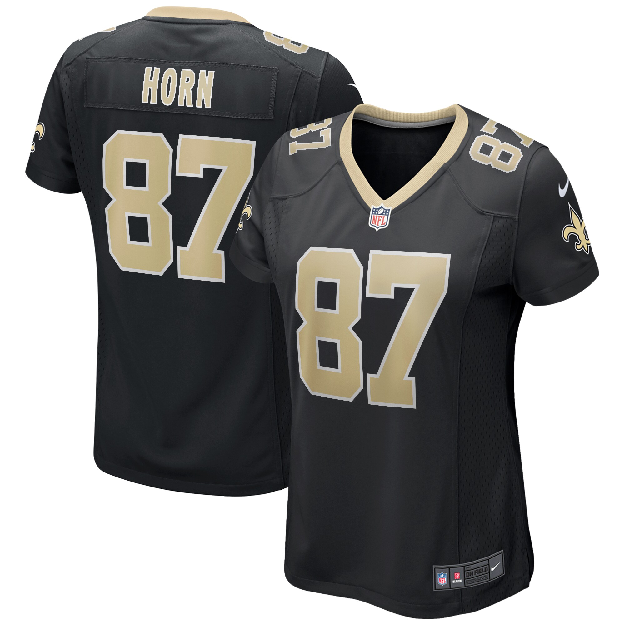 Joe Horn New Orleans Saints Women's Game Retired Player Jersey - Black