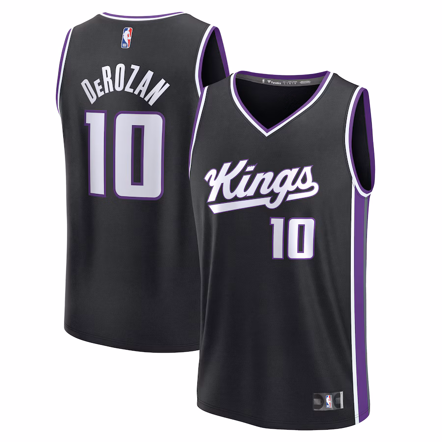 DeMar DeRozan Sacramento Kings Fanatics Fast Break Replica Player Jersey - Icon Edition - Black